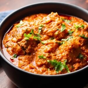 Chicken Tikka Masala served in rich tomato gravy with spices – a classic Indian chicken main course dish.